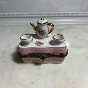 1898 Teapot Theme Small Trinket Box